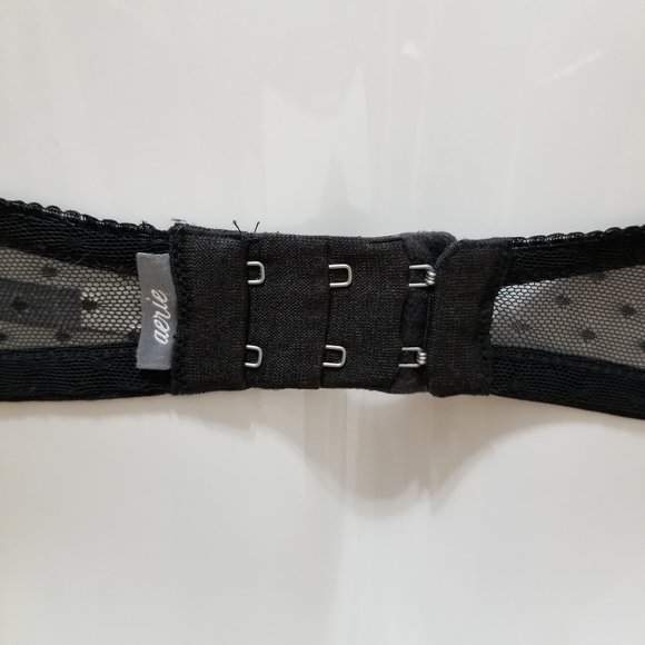 Aerie bra 34D Push-Up ruched paisley print swiss dot sheer wings 2013 - Picture 10 of 13